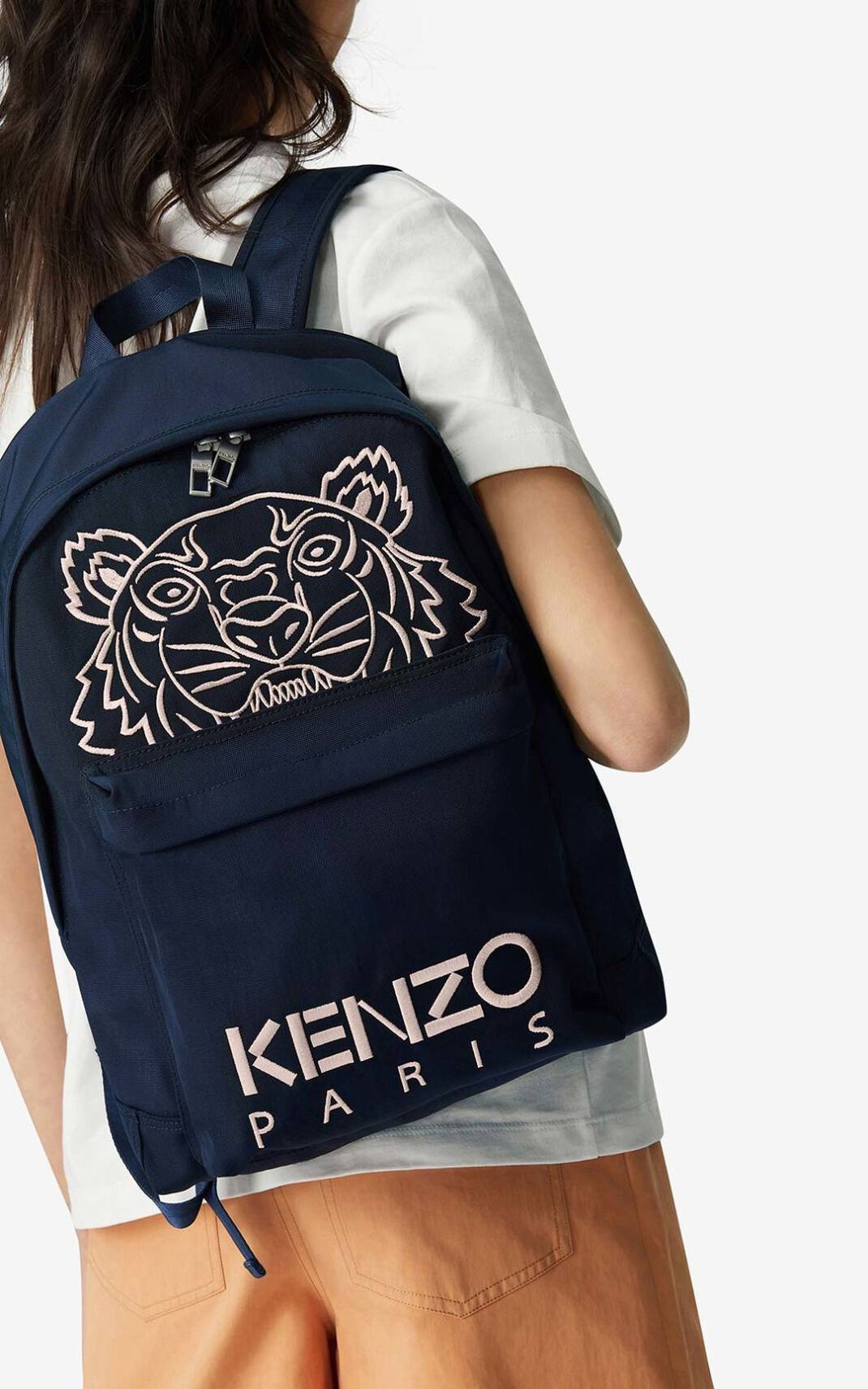Kenzo Kampus Tiger Backpack Blue For Womens 0134LYRXI